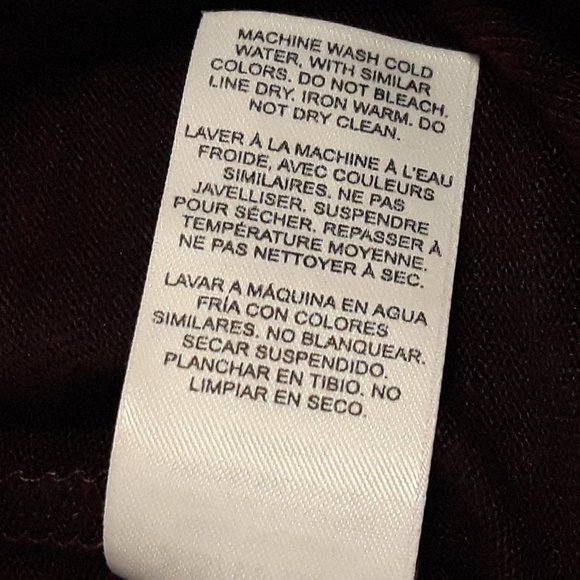 Dynamite Burgundy Long-Sleeved Faux Wrap Crop Top, NWT, Sz. XS - Picture 10 of 10